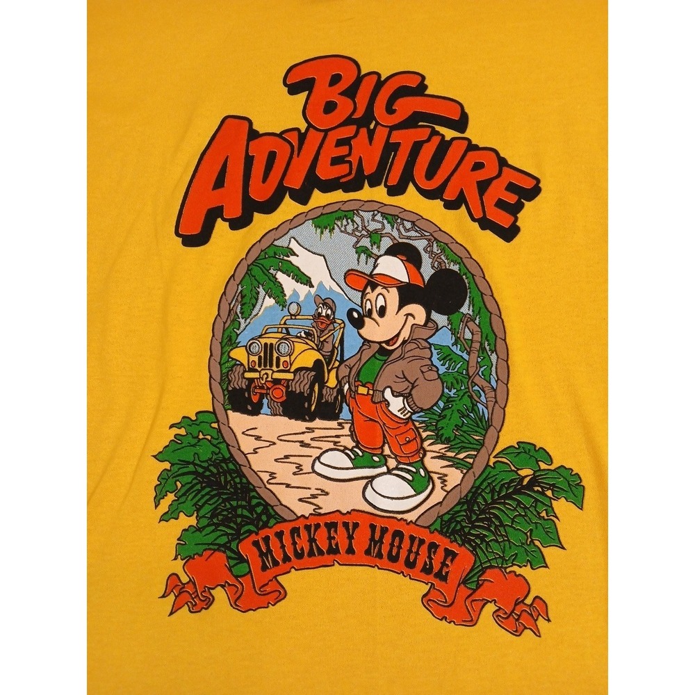 Vintage 1986 Disney Mickey Mouse Big Adventure T-Shirt Deadstock NWT USA...